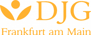 goldenes Logo von der deutsch japansichen Gesellschaft Frankfurt am Main