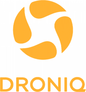 goldenes Logo von Droniq